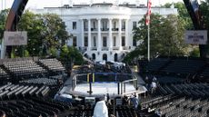 Octagon on the South Lawn of the White House before UFC event