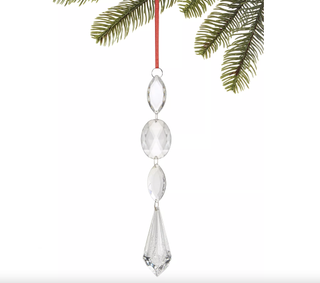 Elegant drop crystal Christmas ornament from Macy's.