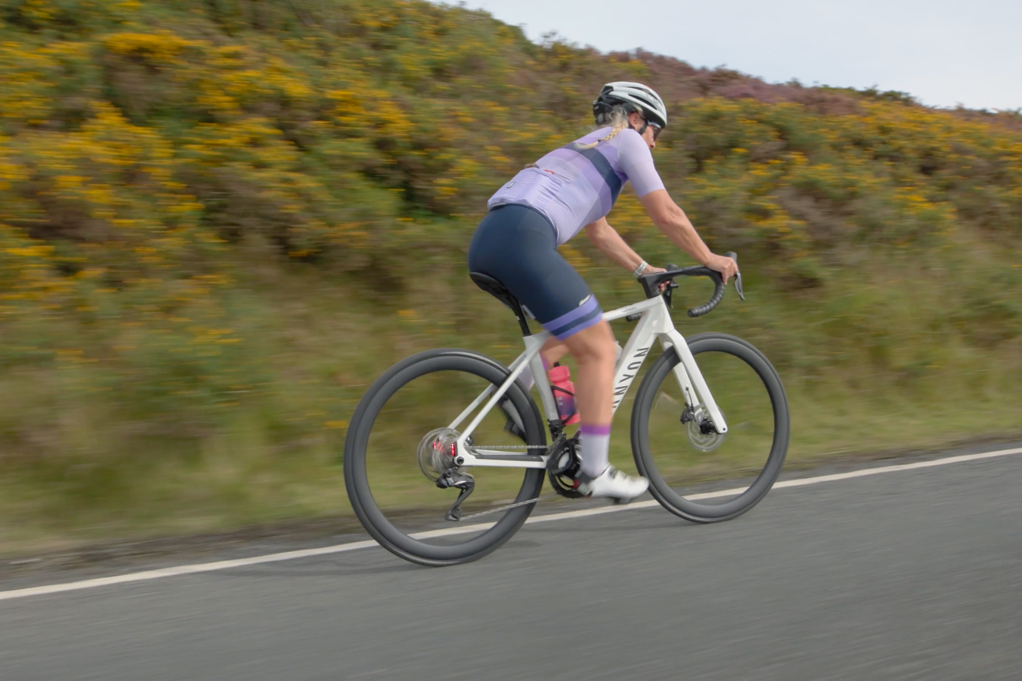 Mrs Williams on a Canyon e-bike