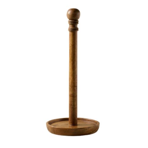 Magnolia, Antiqued Wood Paper Towel Holder