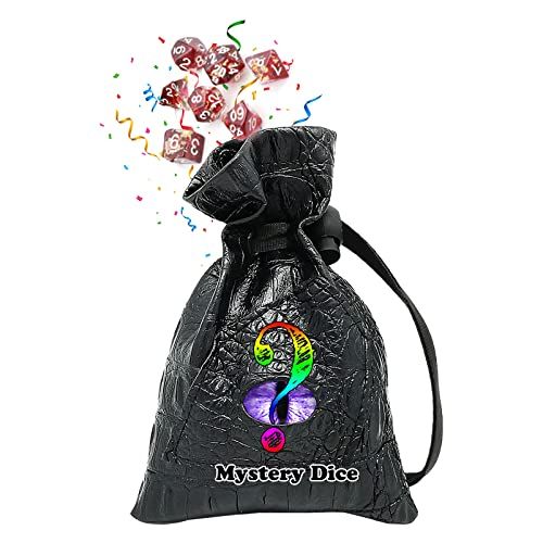 Mystery Dice Set With Dragon Eye D&D Dice Bag