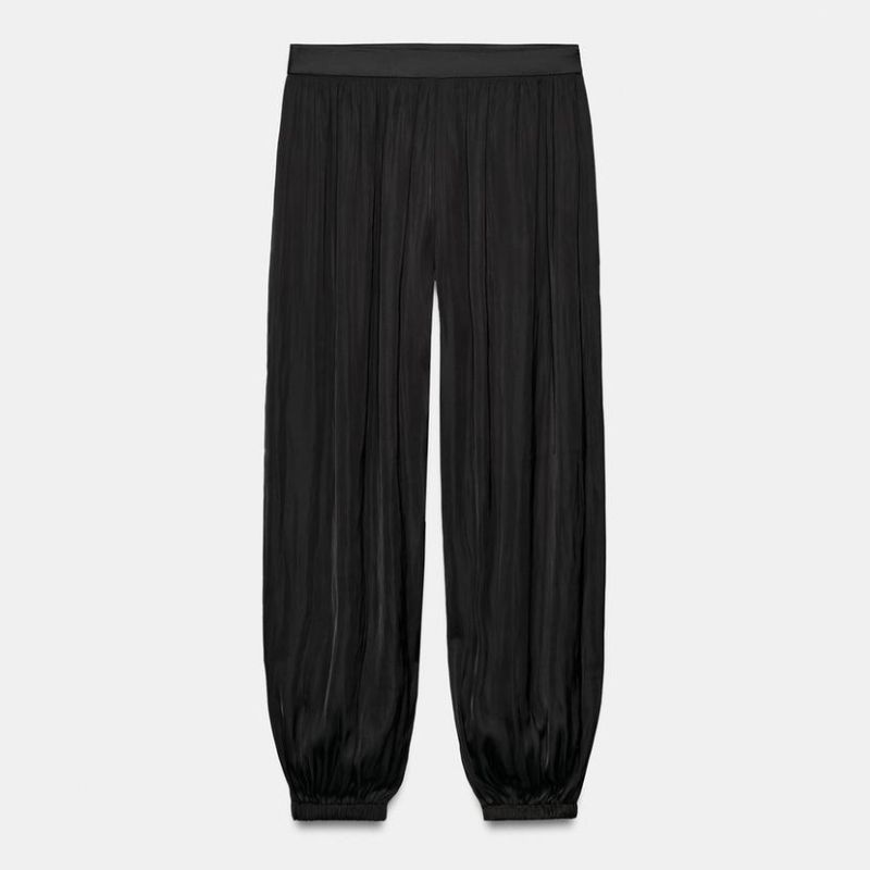 Zara, black balloon trousers