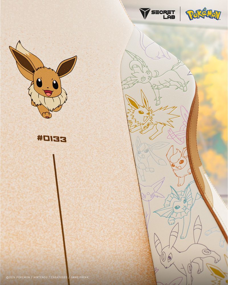 Secretlab X Pok&eacute;mon chairs Titan EVO