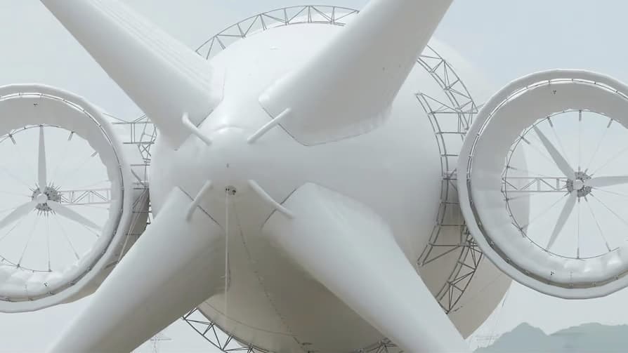 The S4000 airship used to generate electricity from the wind.
