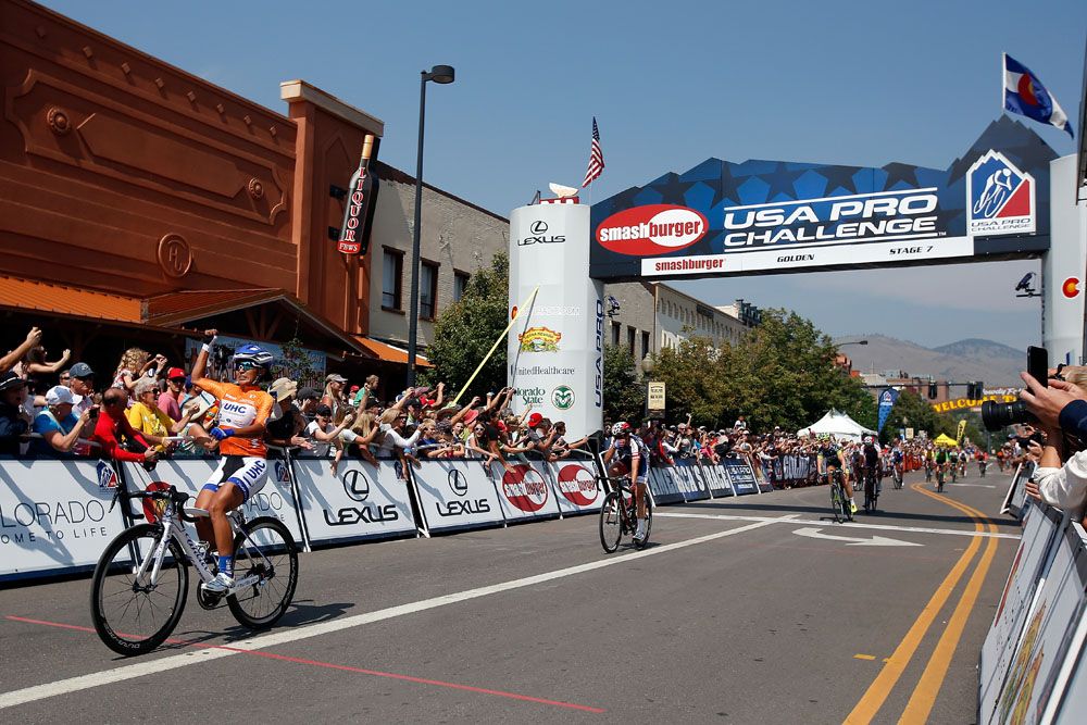 Women raced the same circuit as the men