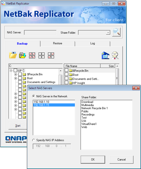QNap&rsquo;s NetBak Replicator provides basic but functional workstation backup facilities.