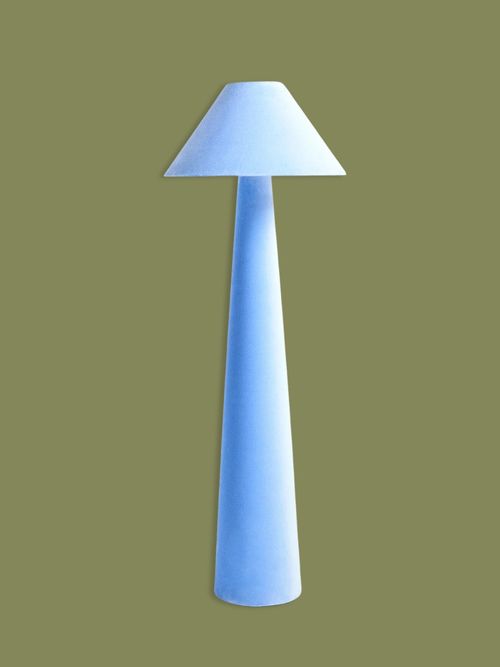 Velluto Blue Velvet Floor Lamp