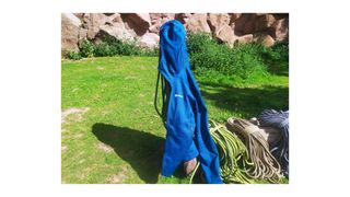 Montane Isotope Hoodie at a crag