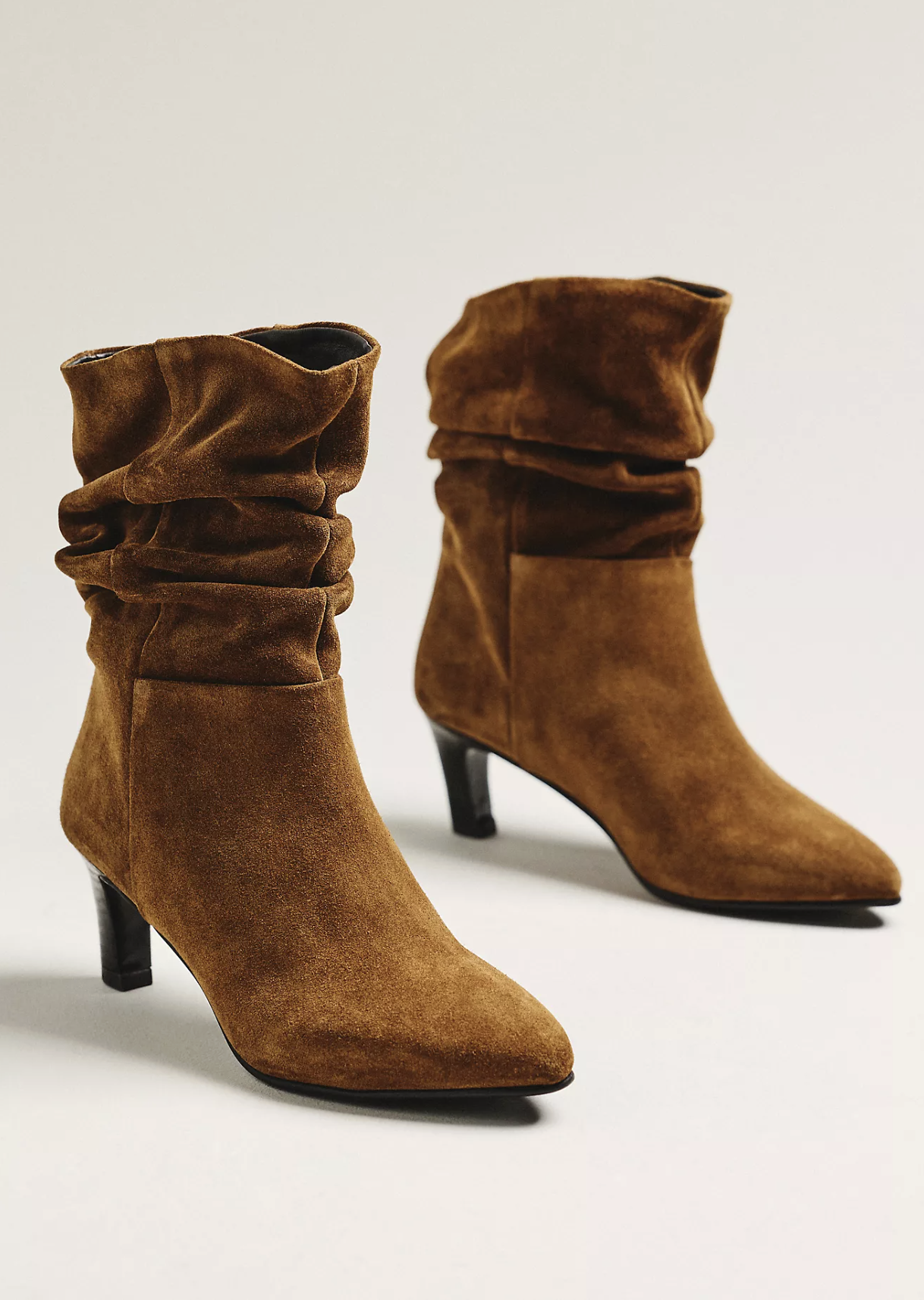 By Anthropologie, Suede Scrunch Boots