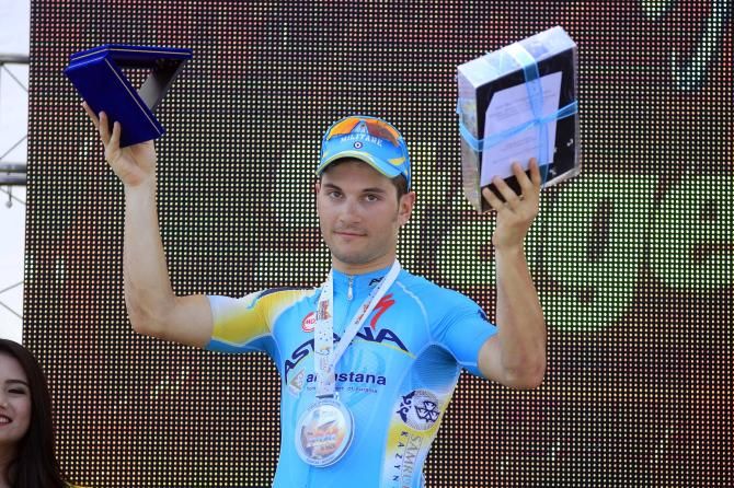 Andrea Guardini (Astana) had to settle for second place behind Theo Bos.