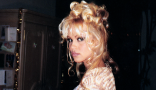 Pamela, a love story: Pamela Anderson looking at the camera