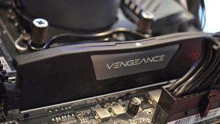 Corsair Vengence DDR5 RAM in a motherboard