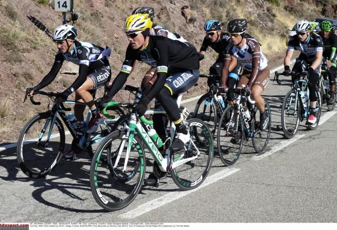 Julian Alaphilippe in the black of Omega Pharma-Quick Step
