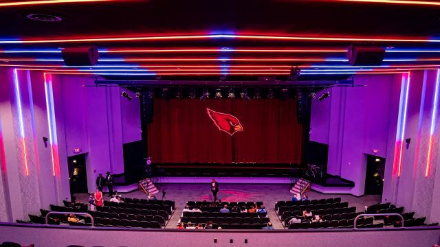 Plainfield High School auditorium. 