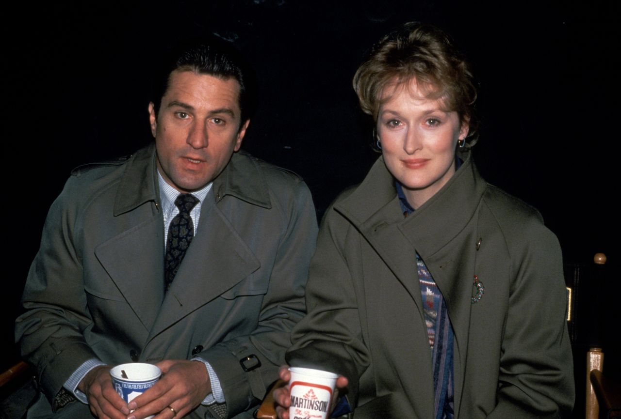 Meryl Streep and Robert De Niro filming Falling in Love in 1984