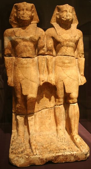 a "double statue" of Niuserre (the king depicted twice), which is now in a museum in Munich.
