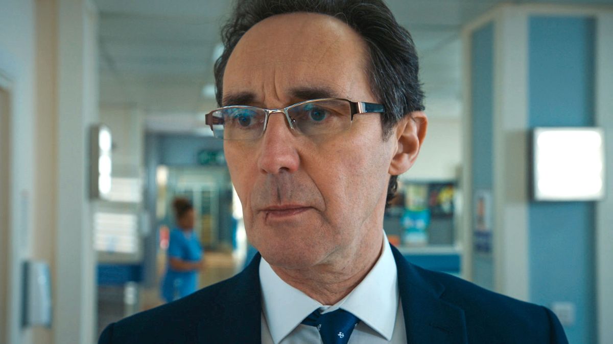 Guy Henry plays Henrik Hanssen in Holby