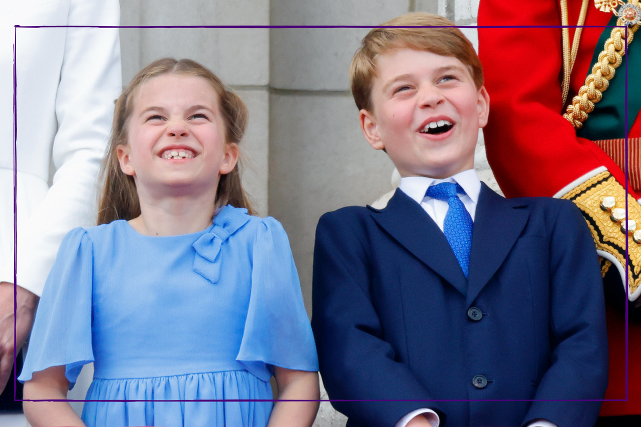 Princess Charlotte and Prince George smiling