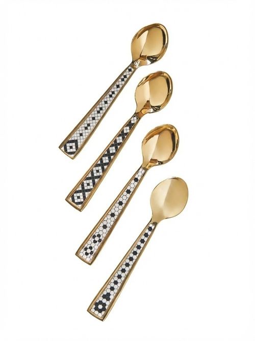 The Bistro Tile Stainless Steel Teaspoons