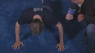 Intel's CEO Pat Gelsinger doing pushups live on stream