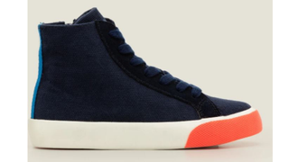 Contrast Canvas High Tops from Boden, some of the best kids' trainers for 2022