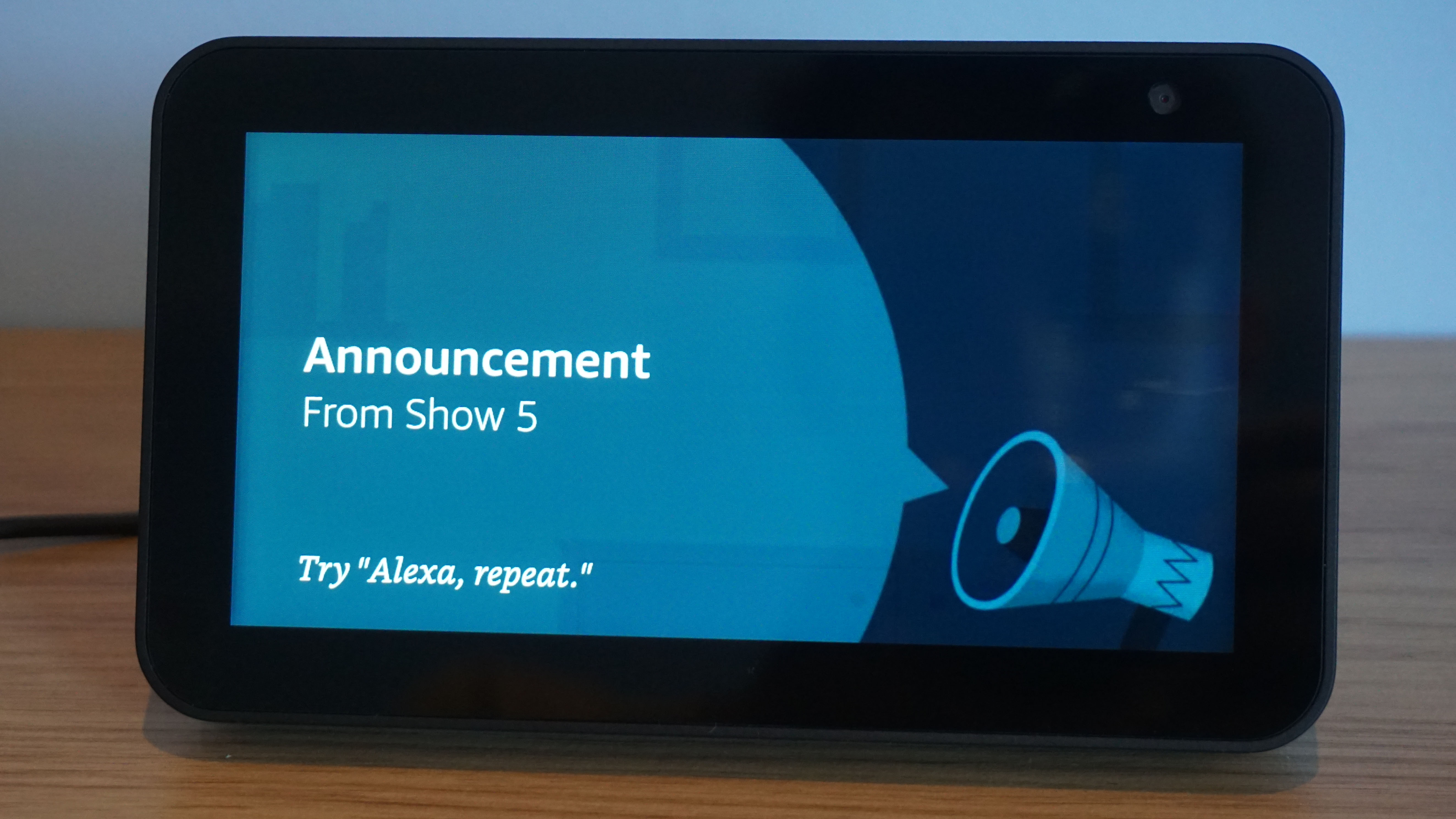 Make announcements from your Echo Show 5 or to other Echo devices around the house (Image Credit: TechRadar)