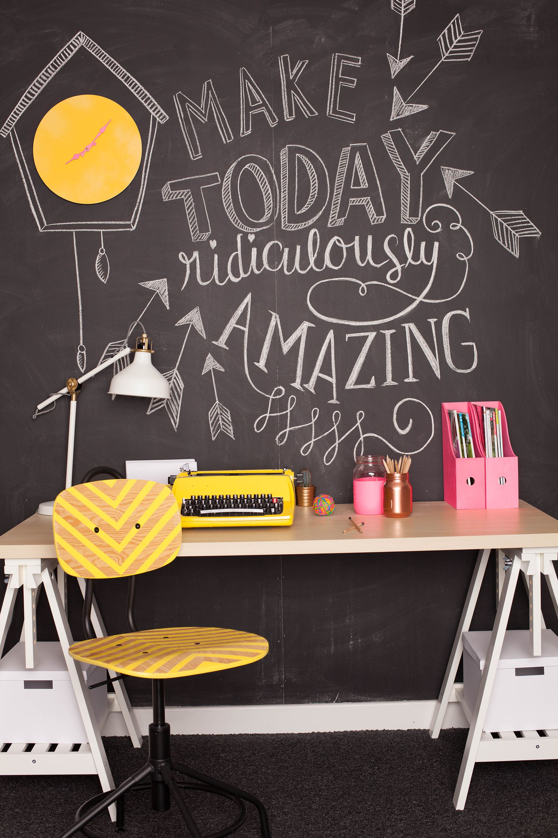 How to create a chalkboard wall Real Homes