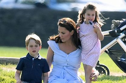 kate middleton prince george princess charlotte polo