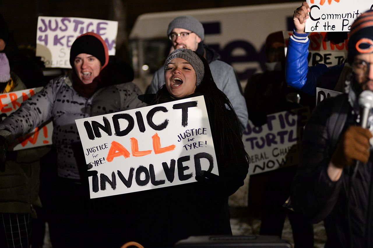 Protesters in Chicago