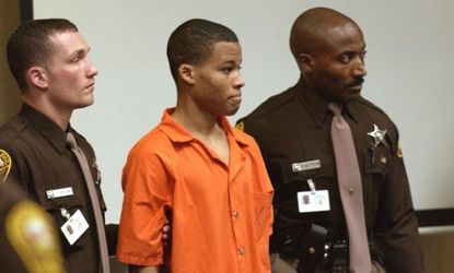 The convicted "DC sniper" Lee Boyd Malvo in 2003