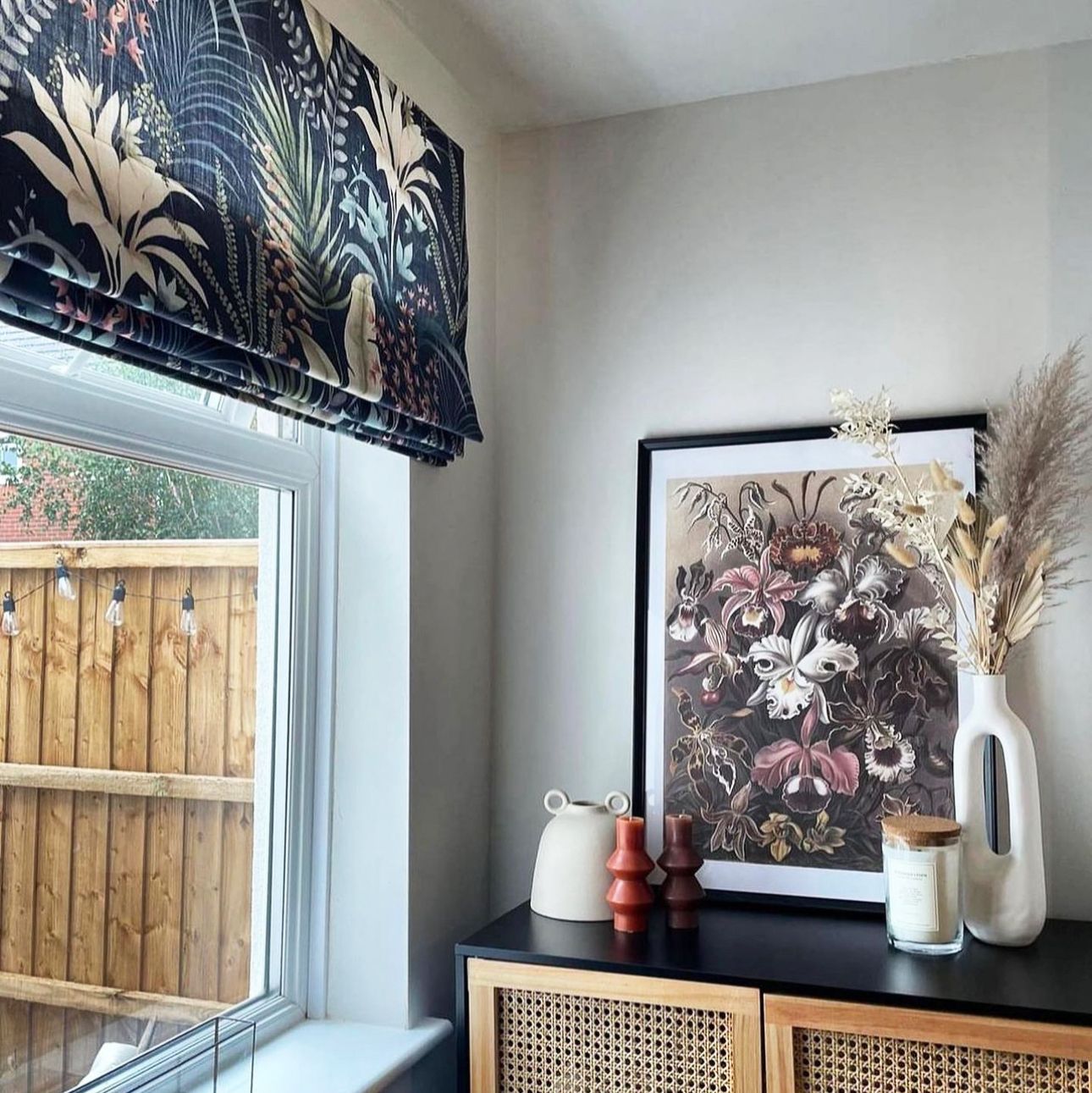 The Living House white paint on living room wall