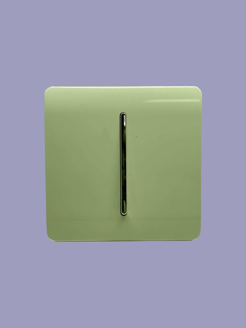 Trendi 1 Gang 1 Way Artistic Modern Glossy 10 Amp Rocker Tactile Light Switch