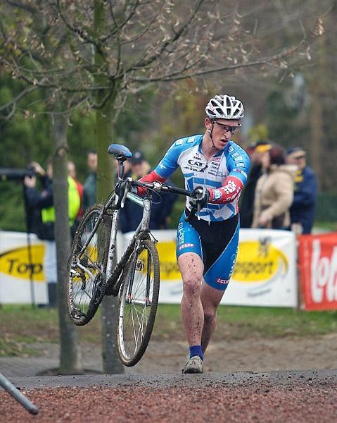 Jim Lennon (TIAA-CREF) on the stairs at Diegem