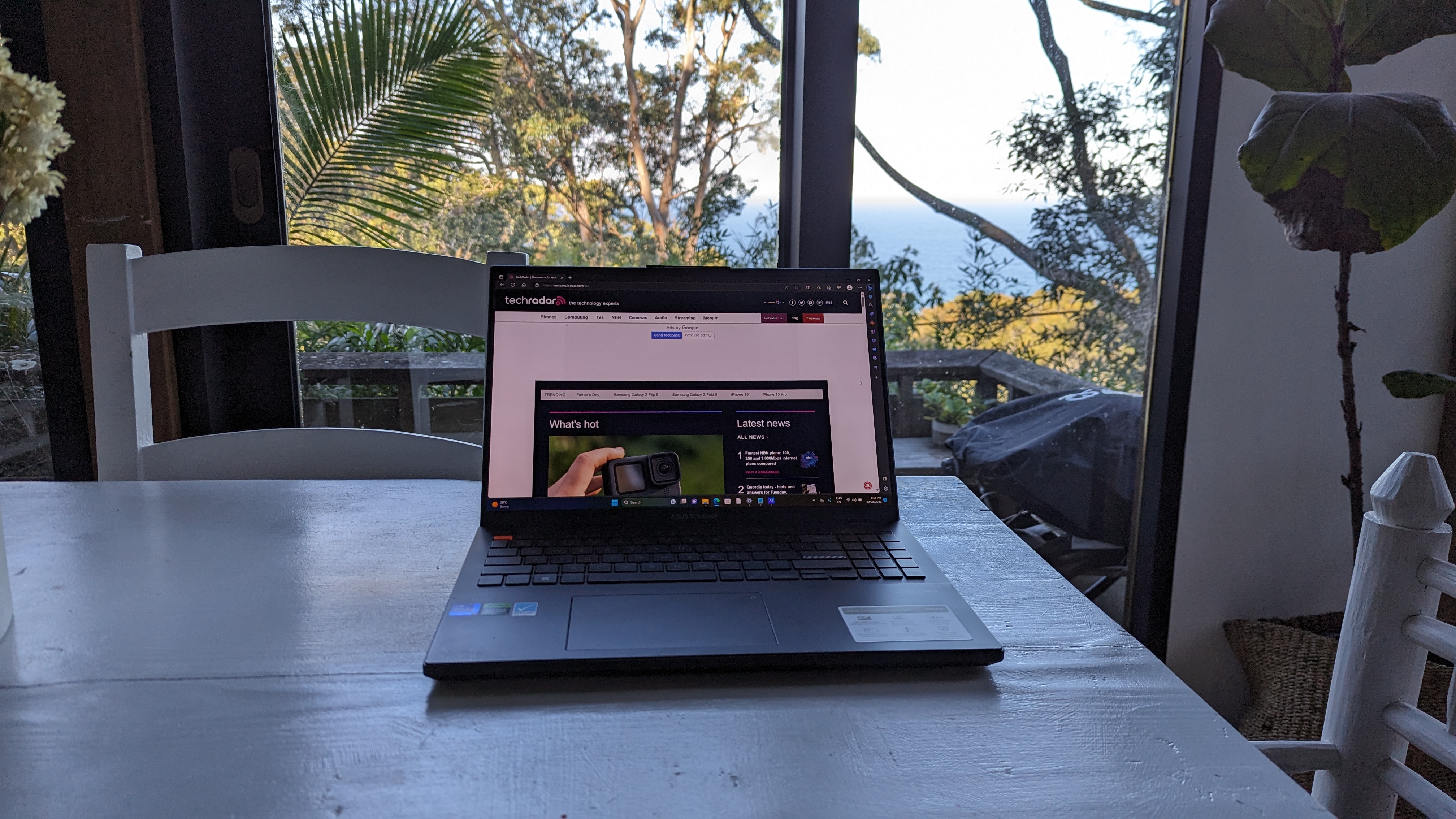 Asus Vivobook Pro 16X OLED in various positions