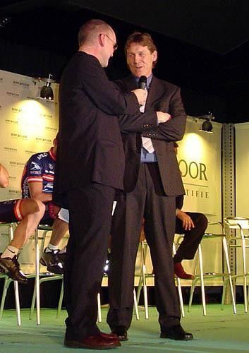 Team director Dirk Demol (R)