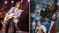 Joe Perry, Beastie Boys and Run-DMC, all of whom are picked circa 1986, a period when the Beastie Boys came to the rescue on Aerosmith and Run-DMC's crossover hit, Walk This Way.