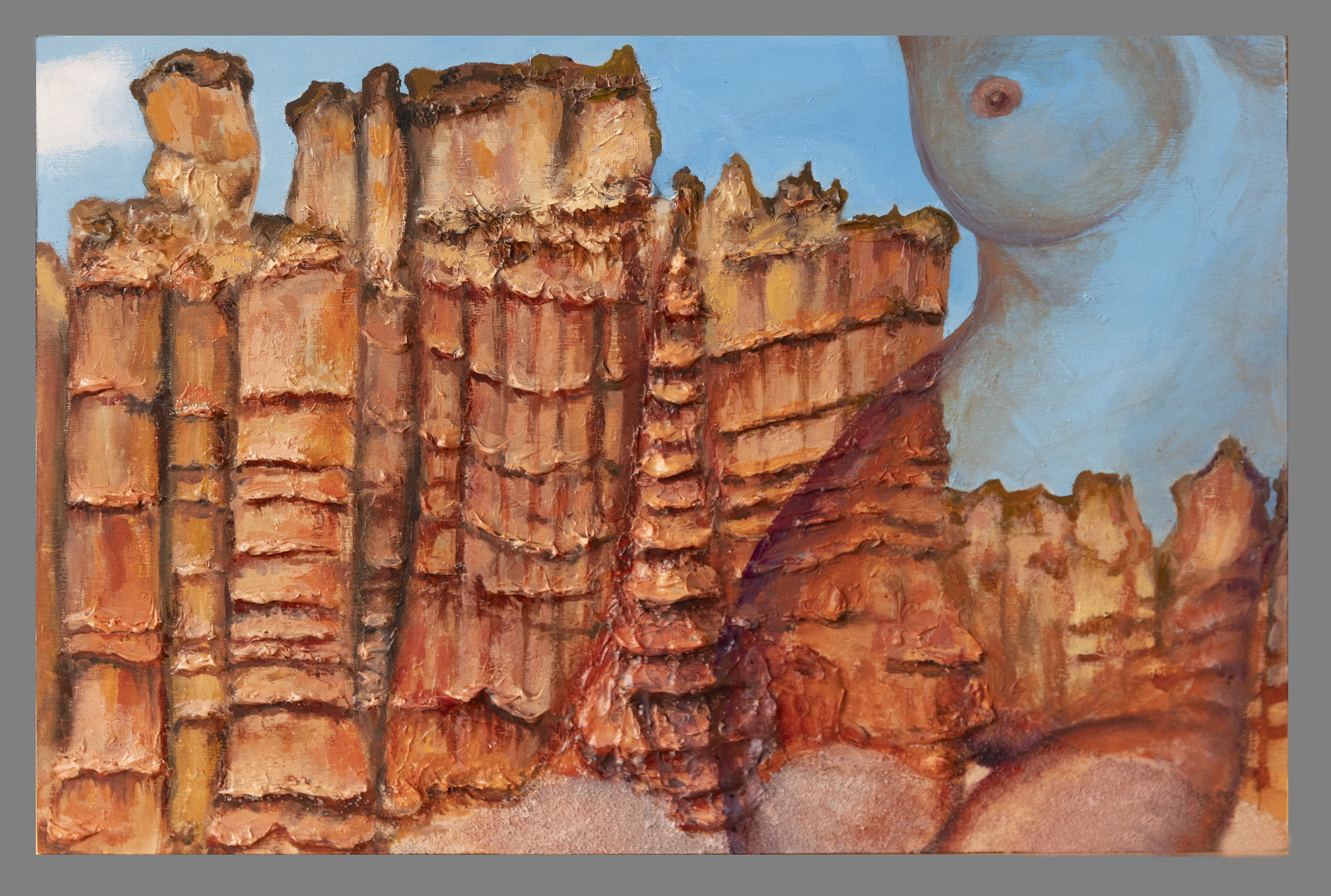womens body in desert