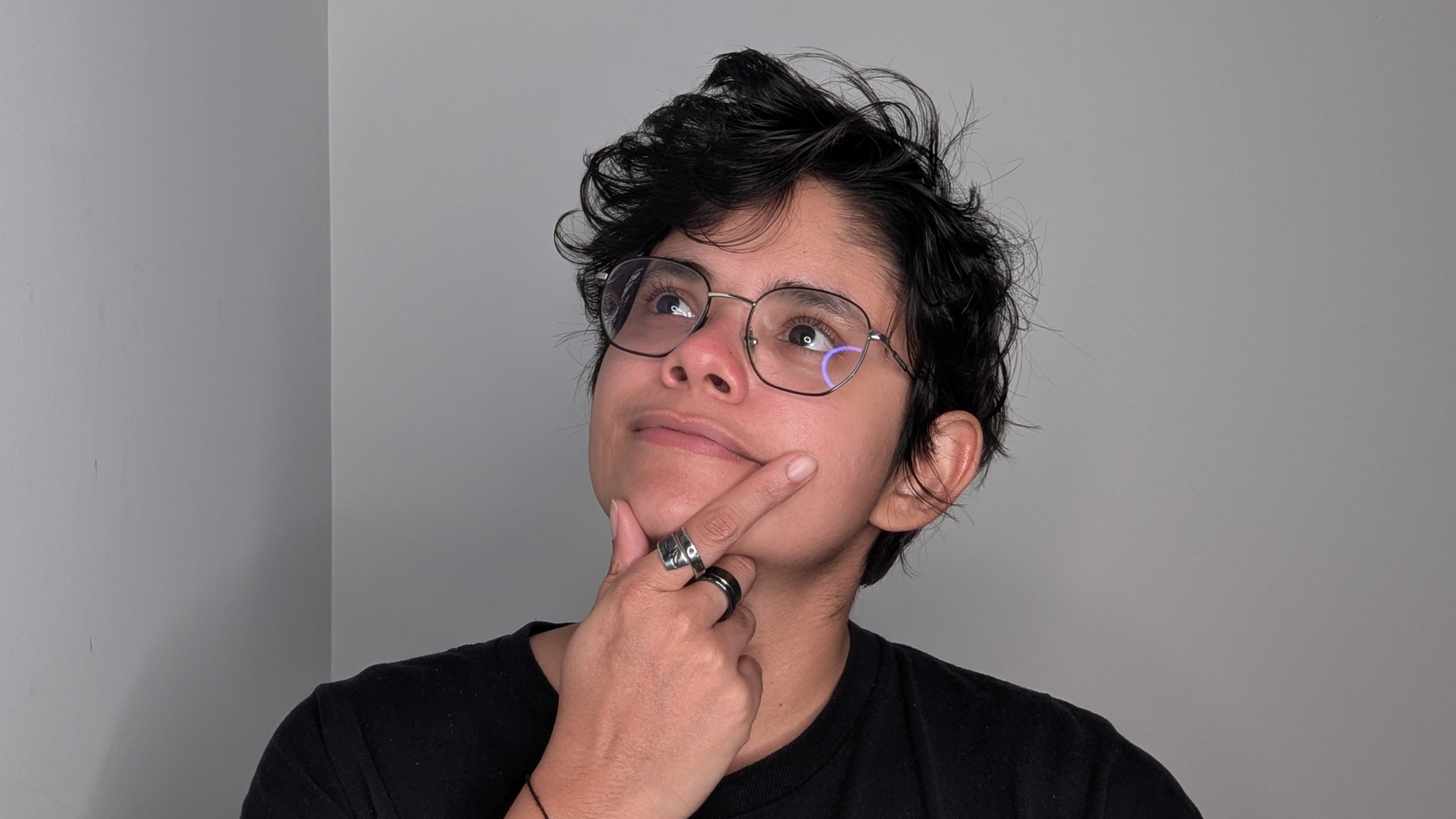 A self-portrait taken using a Westcott 18-inch Bi-Color LED Kit