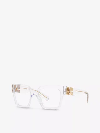 Miu Miu, MU 04UV square-frame acetate glasses