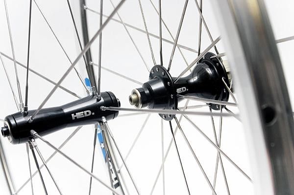 One pair of HED Bastogne wheels