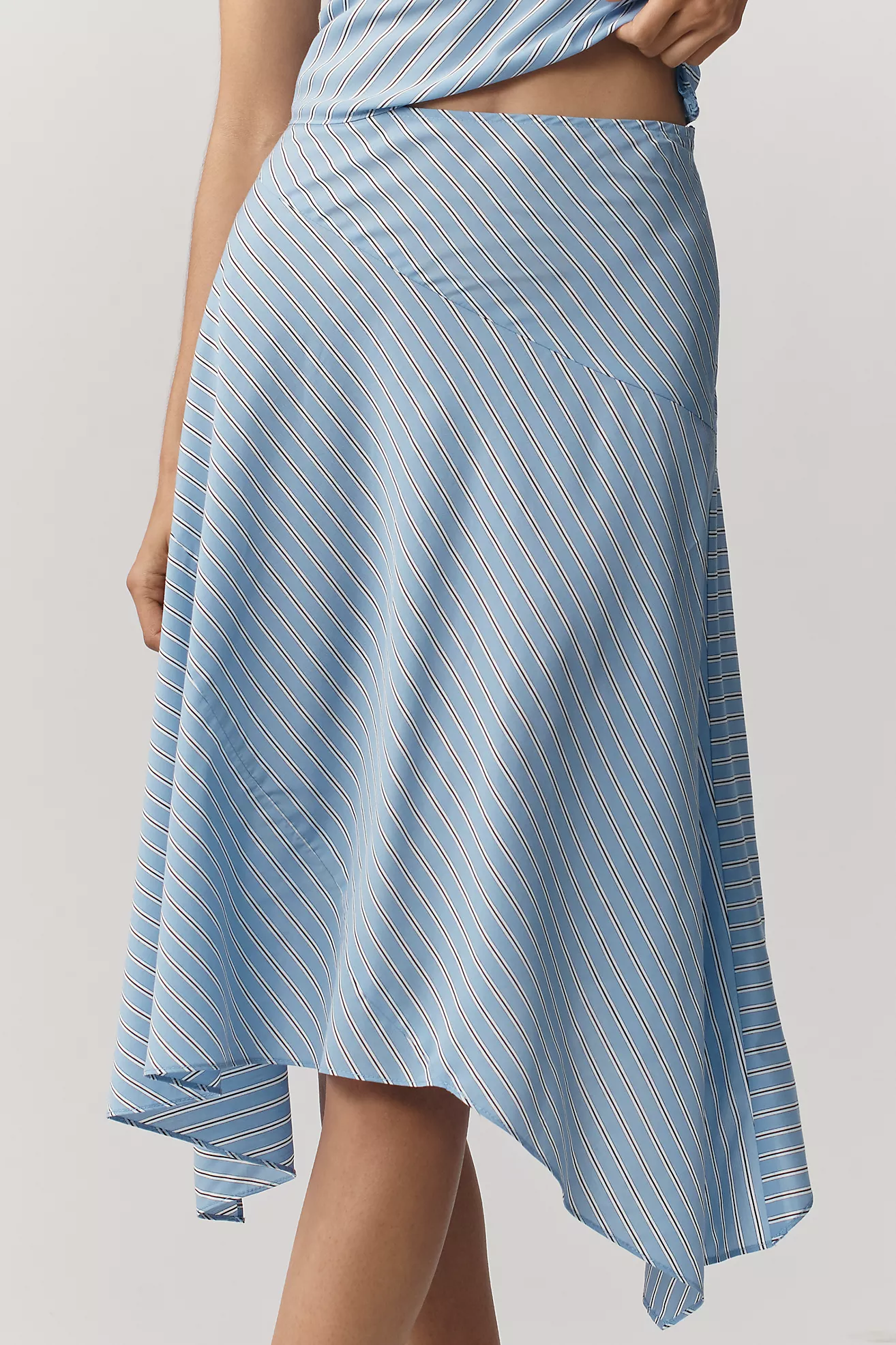Nia Bronson Asymmetric Midi Skirt