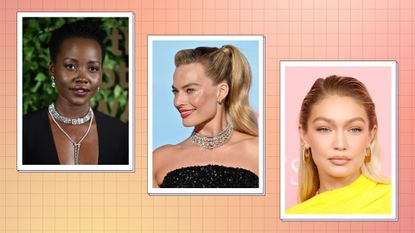 Lupita Nyong&#039;o, Margot Robbie and Gigi Hadid wearing glowy makeup looks