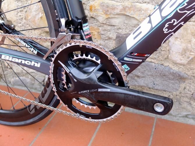 FSA's newest K-Force Light chunky carbon chainset