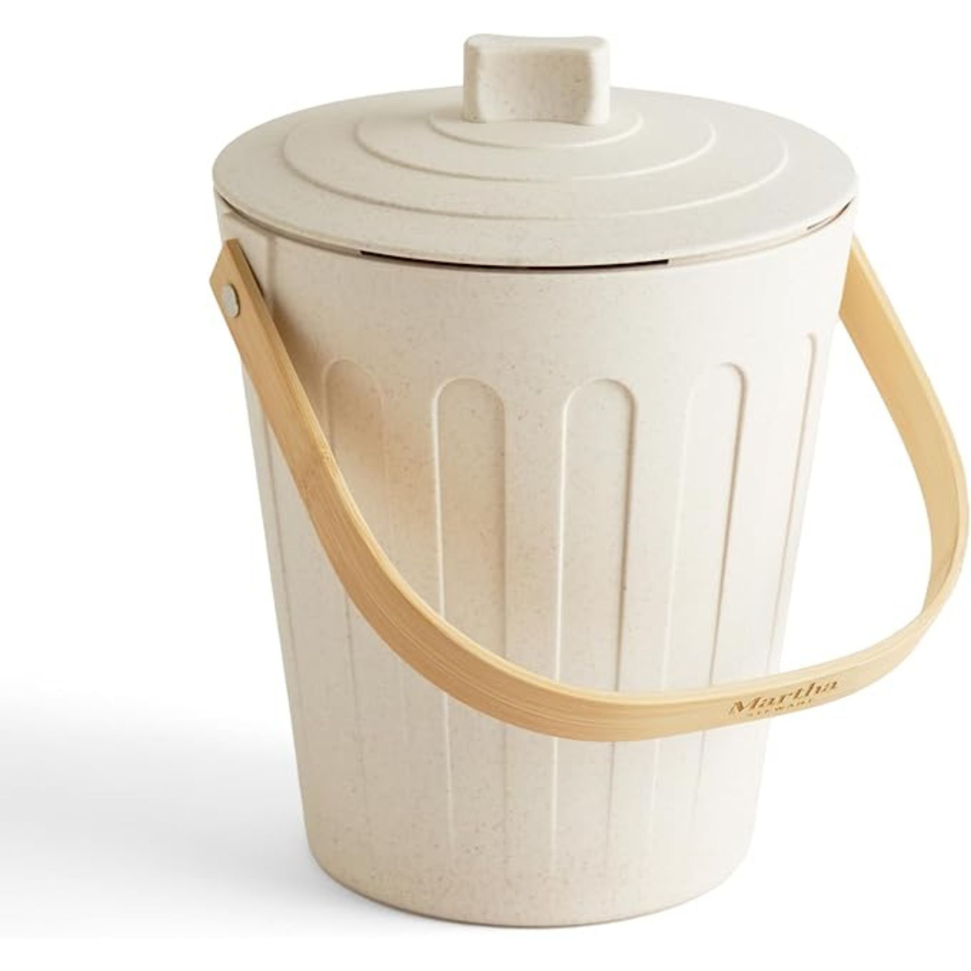 Martha Stewart Indoor Compost Bin - Linen White