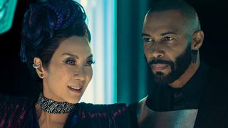 Georgiou and Alok trade jabs in the club in Star Trek: Section 31