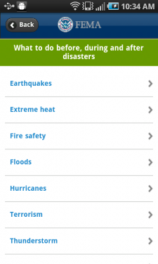 FEMA Android app