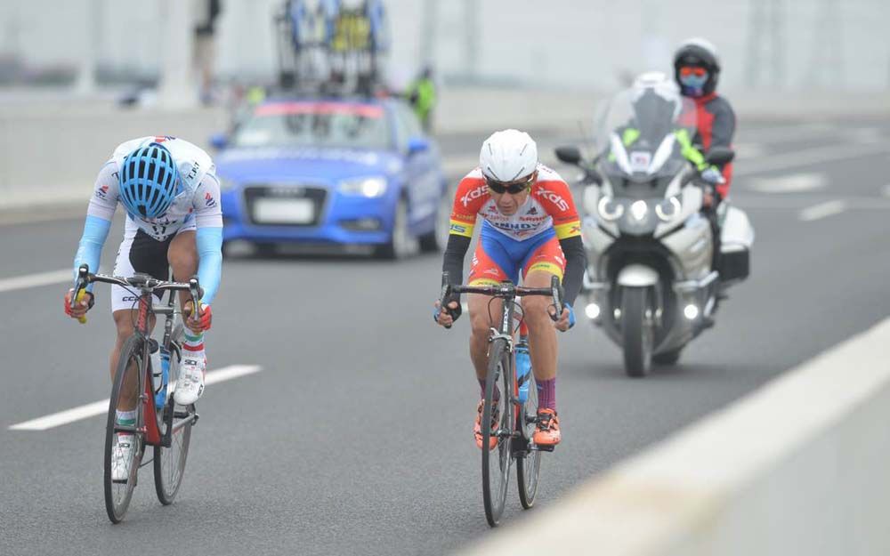 The break of the day survived until close to the finish