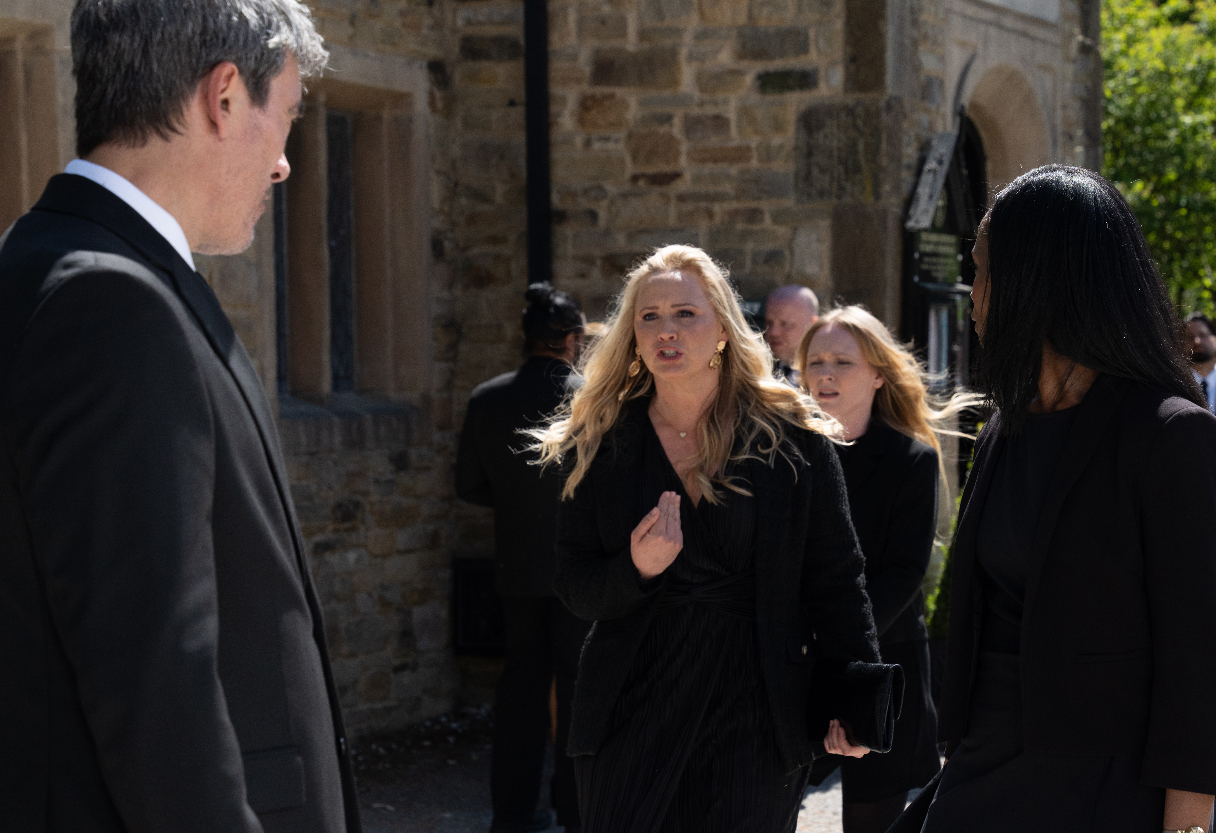 Tracy lays into Cain at Nate's funeral