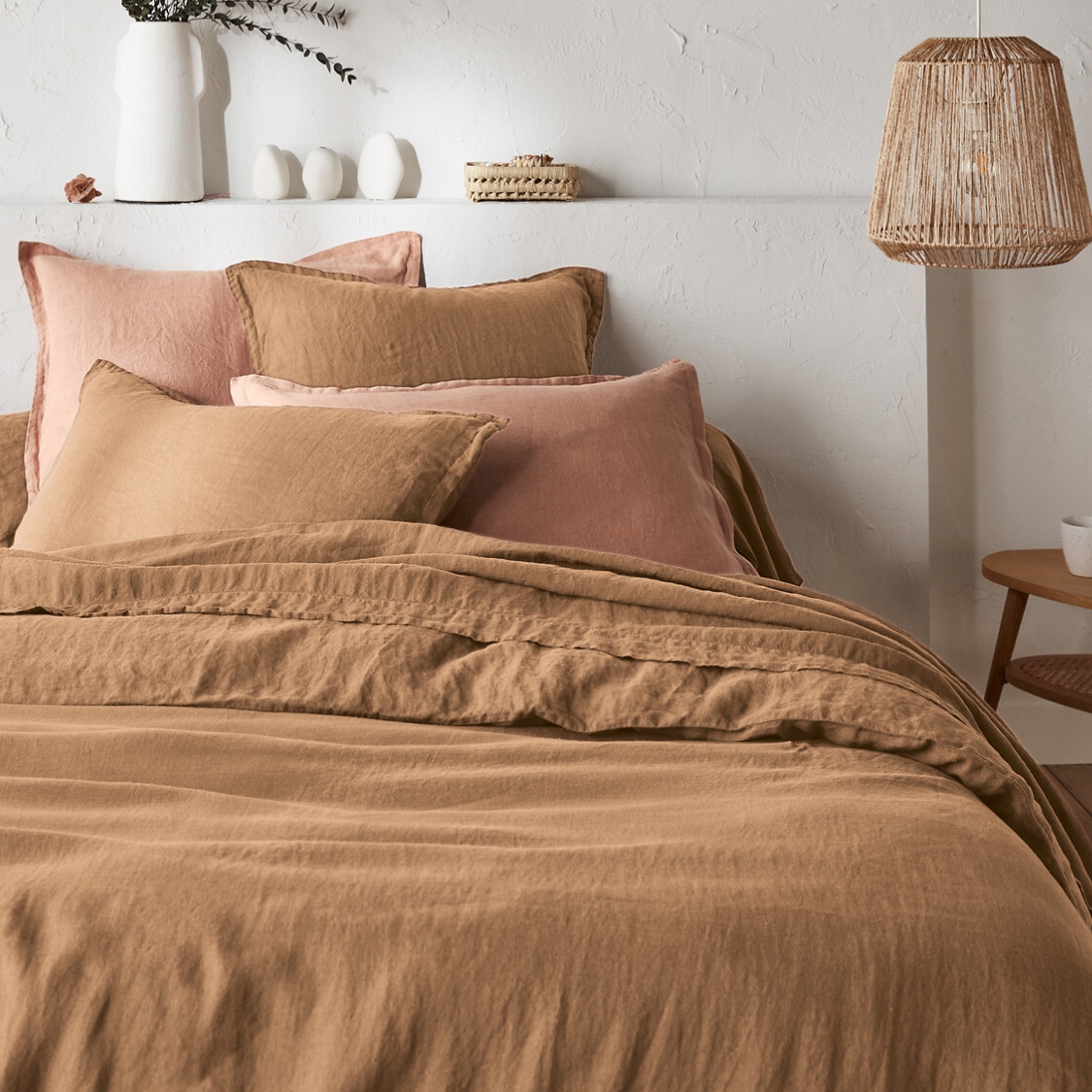 La Redoute , Linot King Size Duvet Cover in Macchiatto 