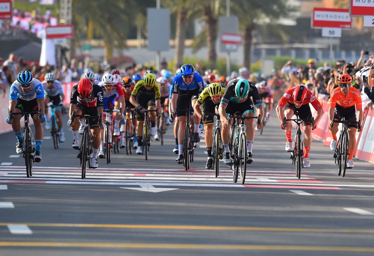 Pascal Ackermann (Bora-Hansgrohe) hit out early